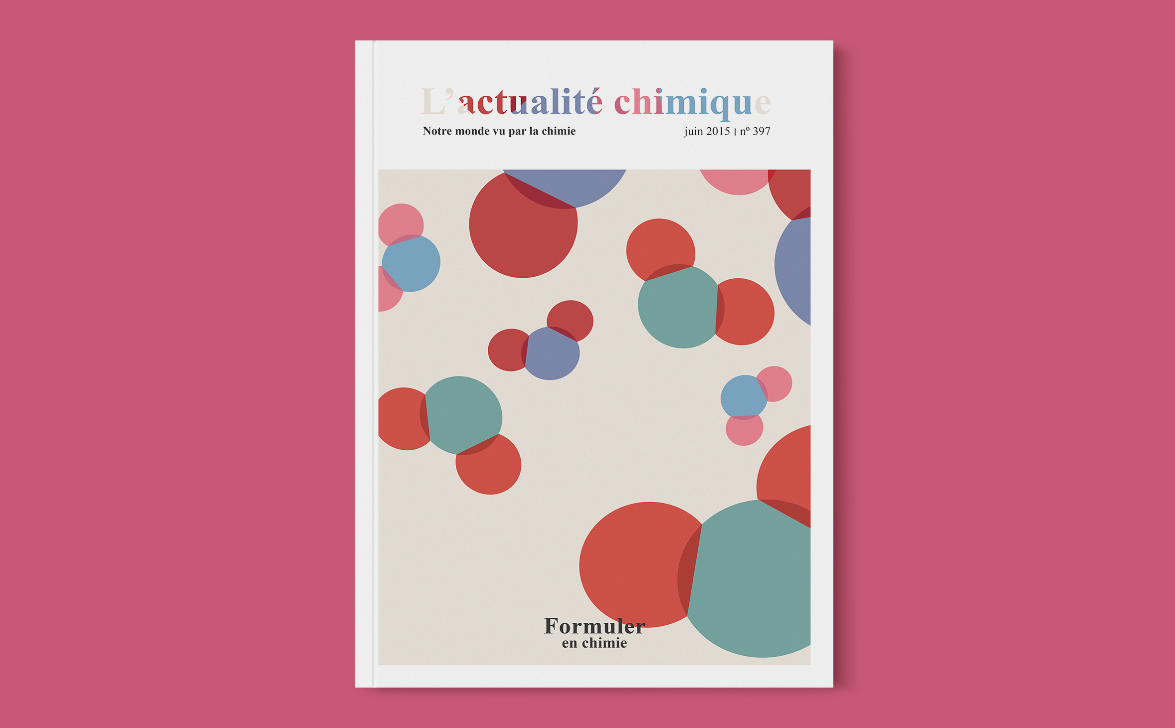 Cover design for l'actualité chimique magazine
